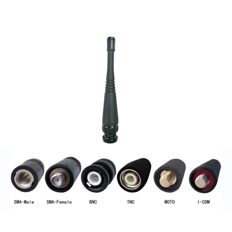 2.5dbi 433mhz 868MHz 915MHz Rubber Mobile Antenna Ham Radio Antenna with SAM-Male or Female/BNC/TNC