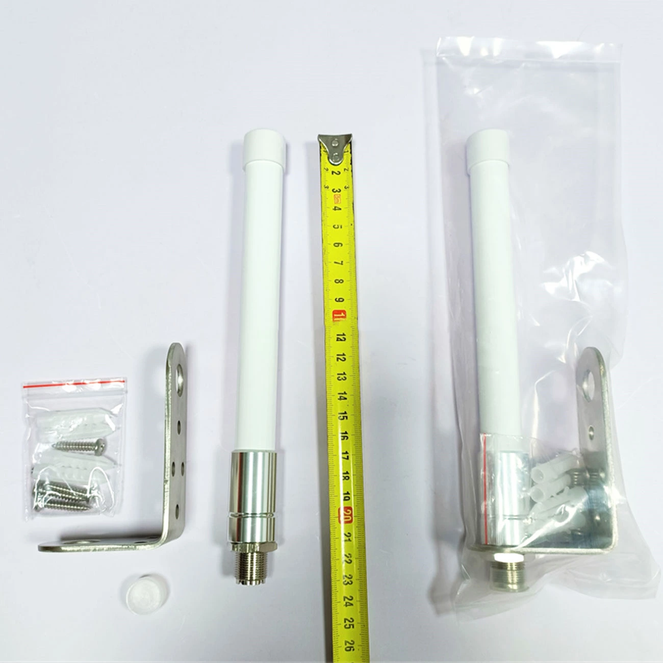 Omni Fiberglass Marine Boat Fishing Antenna With L Bracket 22cm 9 Inch 156-163 Mhz Vhf So239 Connector Short Portable