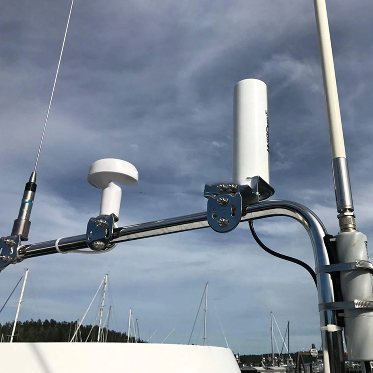 Marine Gps 1575.42mhz External Antenna 183 With Stand/cable Glonass Tnt Bnc Male