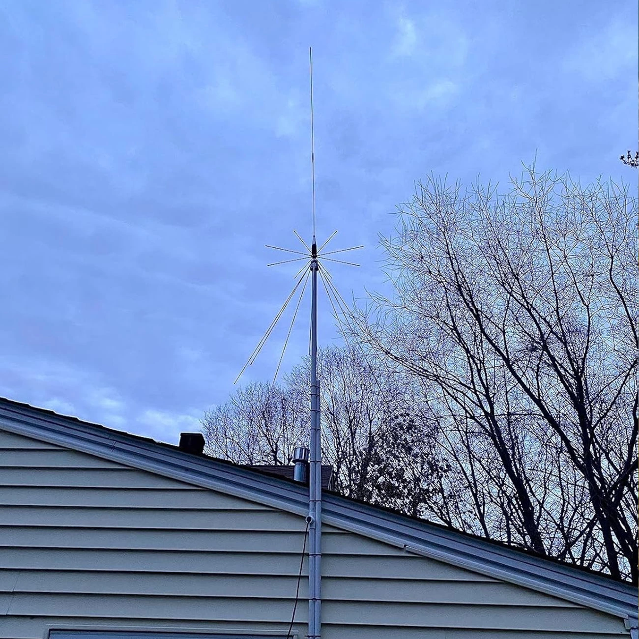 Outdoor Wide Band Scanner Antenna 25-3000 mhz Broadband Base Antenna CB HF FM Discone Antenna for Multiband Signal Transmitter