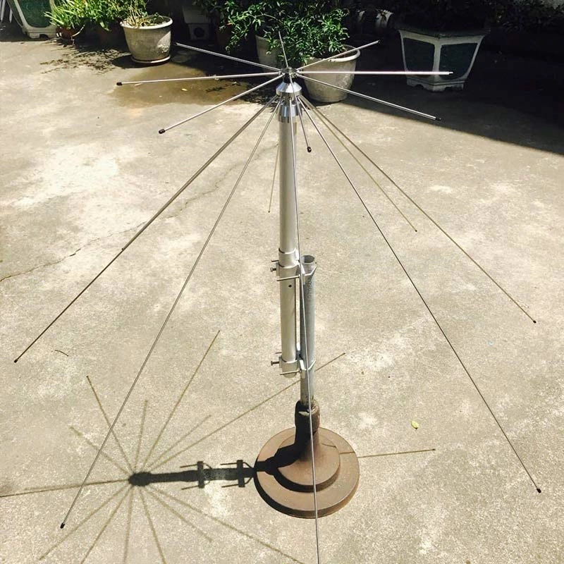 Outdoor Wide Band Scanner Antenna 25-3000 mhz Broadband Base Antenna CB HF FM Discone Antenna for Multiband Signal Transmitter