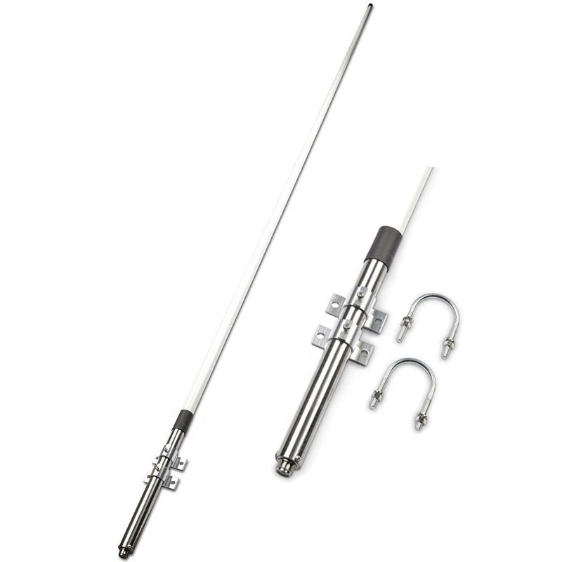 Boat Base Antenna With Bracket 156-163 Mhz Vhf 2.4meter Fiberglass Marine Use Fishing