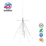 Outdoor Wide Band Scanner Antenna 25-3000 mhz Broadband Base Antenna CB HF FM Discone Antenna for Multiband Signal Transmitter