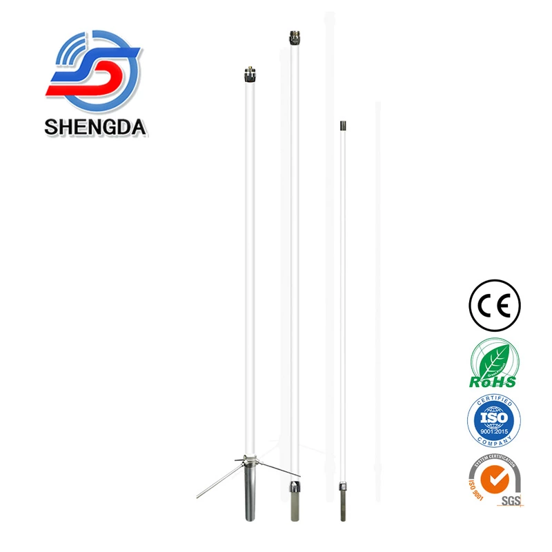 Fiberglass Base Station Antenna 4.53m High Gain 7.8dB 200W VHF 144-174MHz F23 Antenna