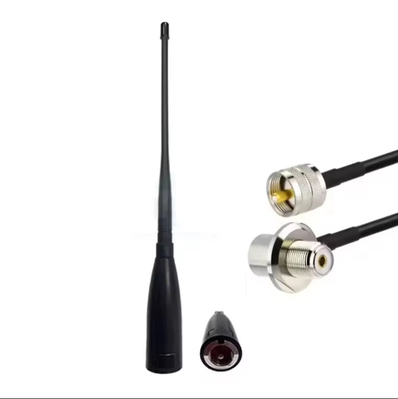 450-520MHz car radio antenna 3dBi Rubber Whip UHF Car Antenna with PL259 connector