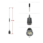 N3 Stain Lesssteel Whip NMO Antenna 400-520MHz UHF Central Reel Antenna 5.5dBi Amateur Mobile Radio Antenna