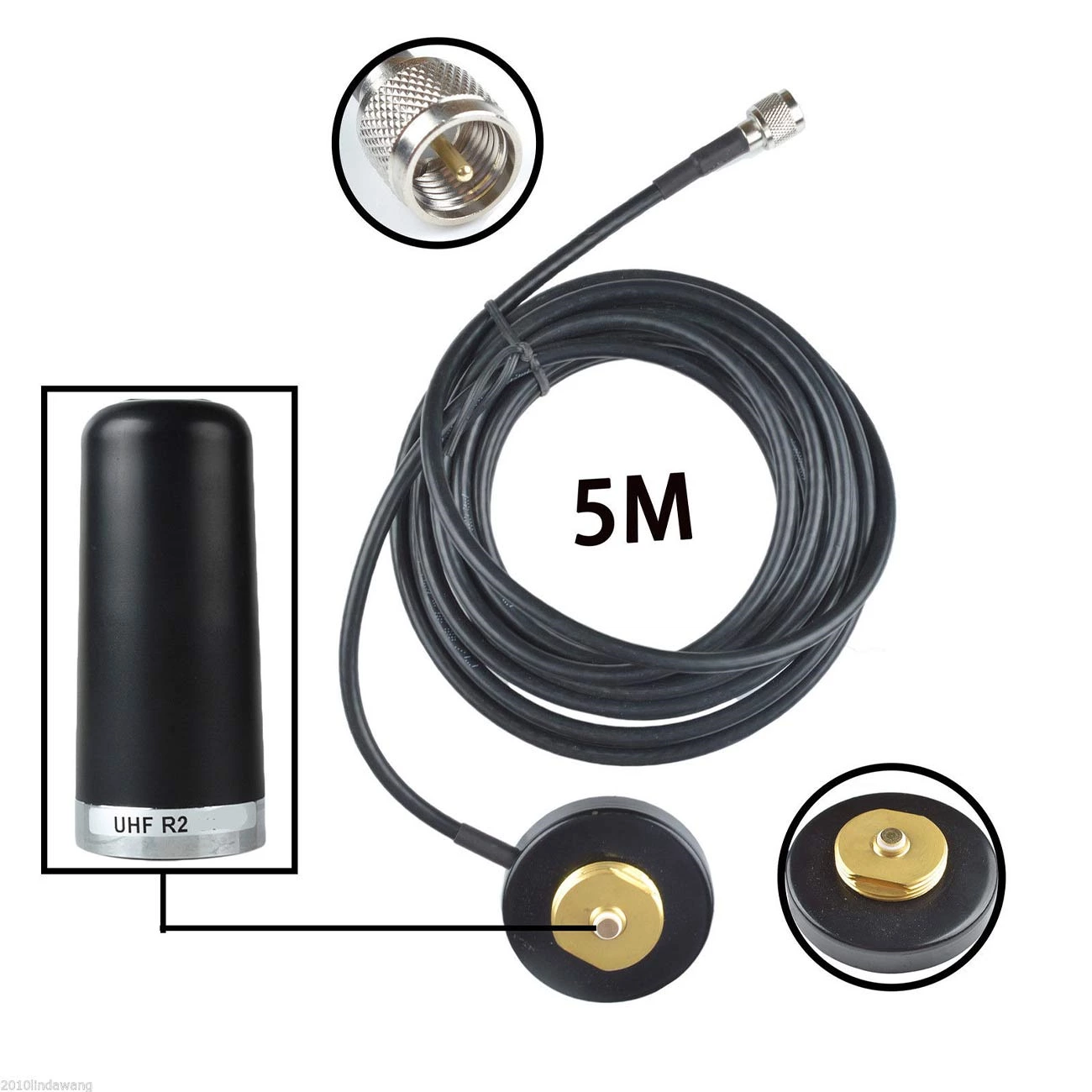 4g Mobile Car Antenna or 144/430mhz Dual Band Magnetic Base With Nmo Connector