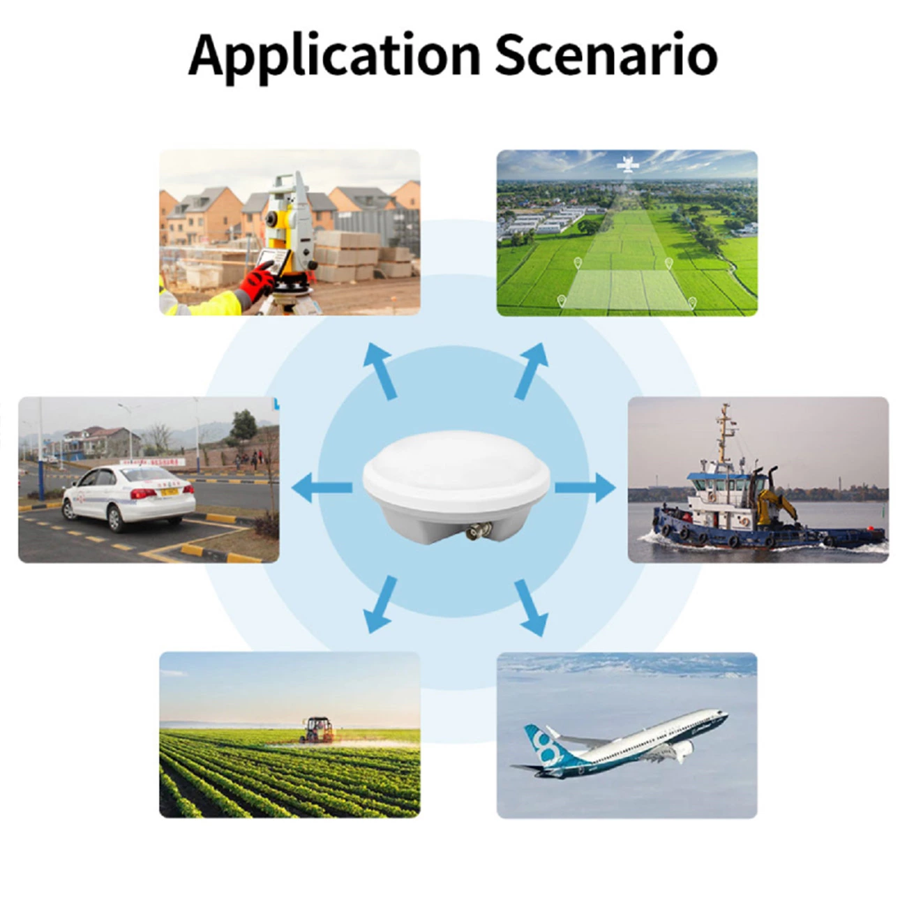 High Precision RTK GNSS GPS Antenna L1 L2 L5 GLONASS Galileo BDS GPS-9 for RTK Receiver BD970 BD992 BD982