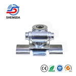 Adjustable Angle Silver Stainless Clip Mount Bracket Hatchback Door Mount Antenna Bracket for Mobile Car Antenna