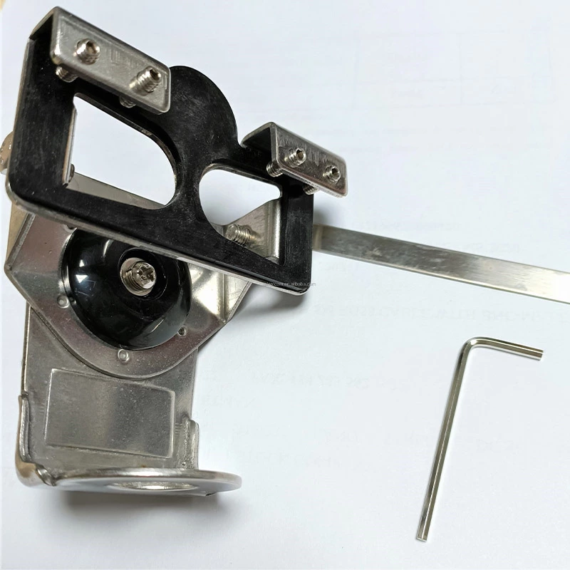 K33S Stainless Steel Car Antenna Mounting Bracket Tilt Angle Adjustable Base for Communication Antennas