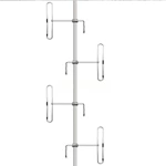 FM 66-88MHz or 88-108MHz Outdoor Aluminium Alloy Broadcast Base Station Yagi Dipole Antenna