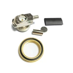 NMO Right Angle 3/4'' Mount Alloyed Low Profile Permanent High Frequency 0 to 6 GHz Crimp Connector Plug for RG58