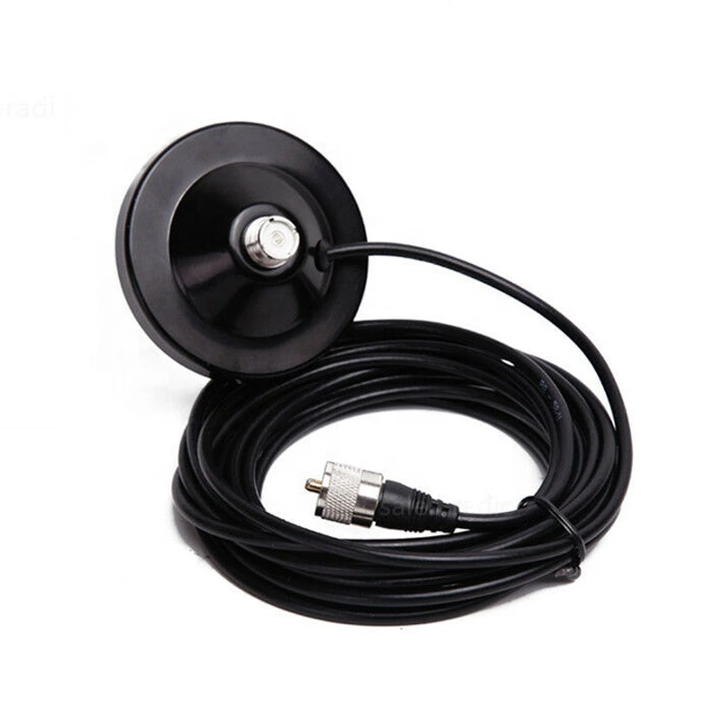 SD90 Diameter 90mm Magnet Mount SO239 UHF Female Base with 4m 13.1ft RG58 Cable for Car Radio Antenna