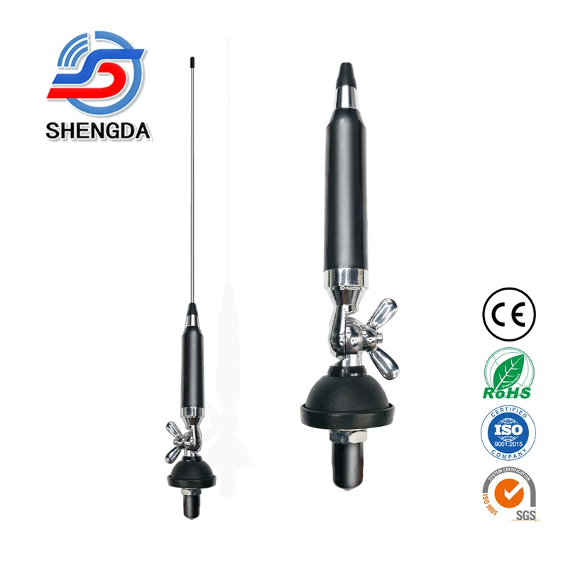AT1200 Long Ran CB Radio Antenna 26-28MHz HF Mobile Cellular Steel Antenna Vertical Polarization Car Antenna