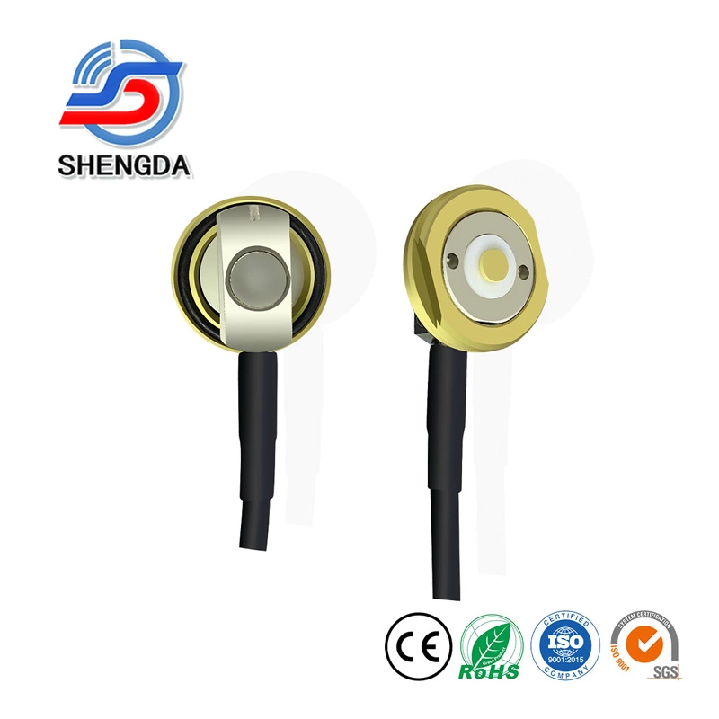 NMO Right Angle 3/4'' Mount Alloyed Low Profile Permanent High Frequency 0 to 6 GHz Crimp Connector Plug for RG58