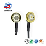NMO Right Angle 3/4'' Mount Alloyed Low Profile Permanent High Frequency 0 to 6 GHz Crimp Connector Plug for RG58
