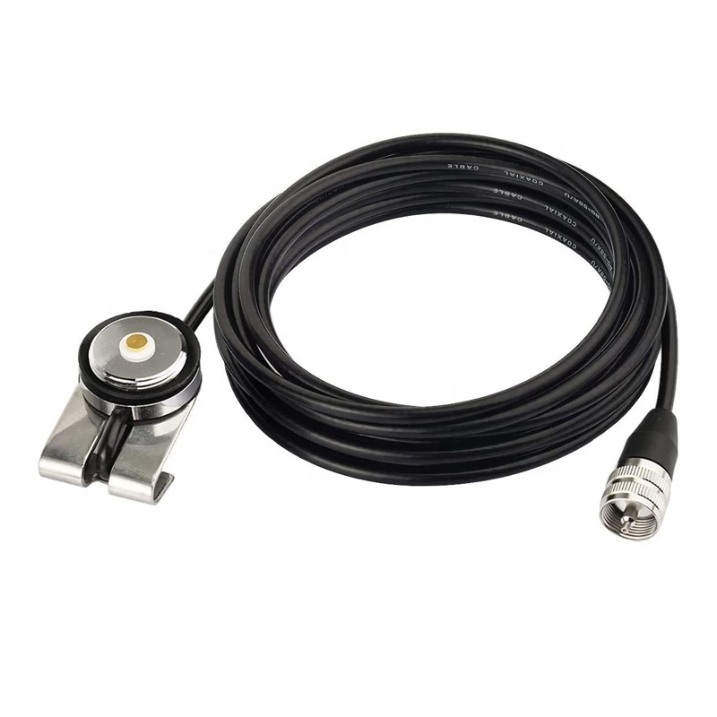 NMO Antenna Cable 4m 13.1ft RG58 Cable PL259 UHF-Male Connector for Mobile Radio Transceiver