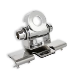 Adjustable Angle Silver Stainless Clip Mount Bracket Hatchback Door Mount Antenna Bracket for Mobile Car Antenna