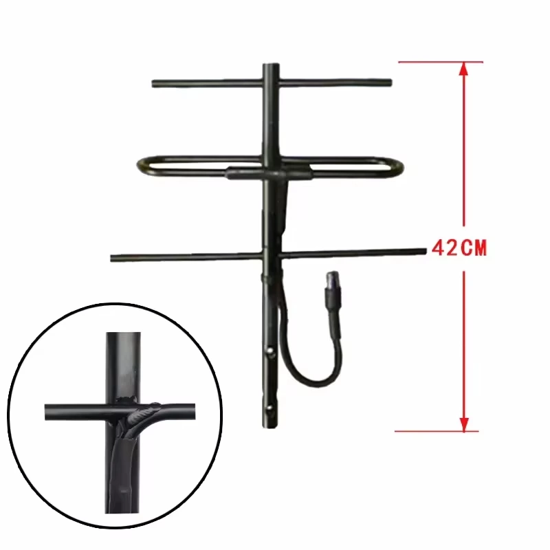 400-470MHz UHF Outdoor Aluminium Alloy Yagi Antenna Omni Radiation Digital Base Antenna Communication