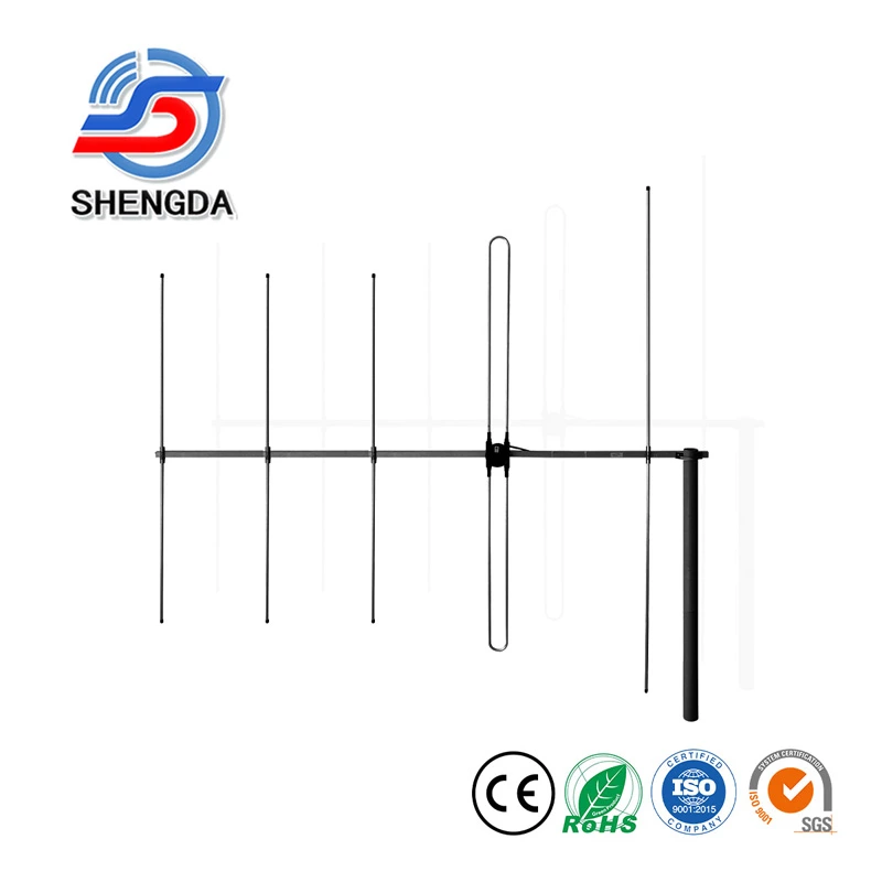 136-174mhz 9dbi Yagi Antenna Black Antenna for Communication