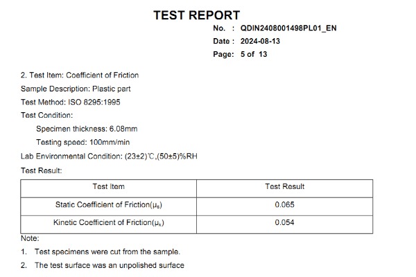 Low Coefficient of Friction Uhmwpe Sheet